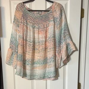 Zac & Rachel Pastel Striped Blouse